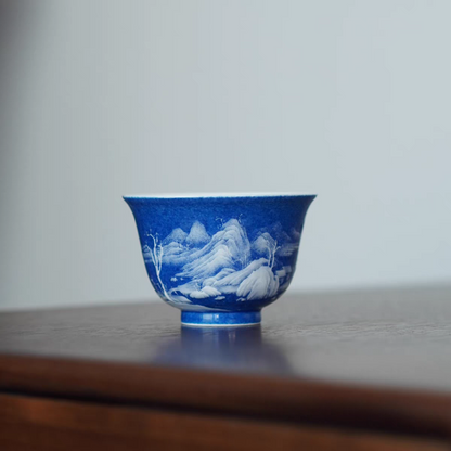 Single cup from Original Blue, sprinkled blue series